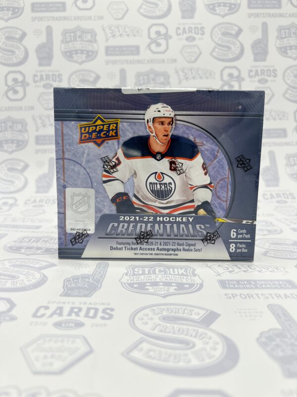 2021/22 Upper Deck Credentials Hockey Hobby Box