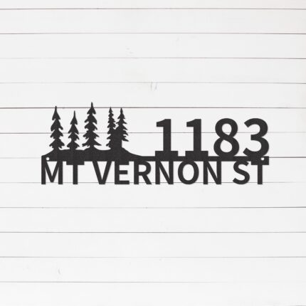 Custom Metal Home Address Sign | Metal House Number Sign | House Address Sign | Modern House Number Plaque | Street Number Sign