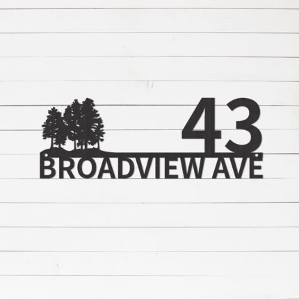 Custom Metal Home Address Sign | Metal House Number Sign | House Address Sign | Modern House Number Plaque | Street Number Sign